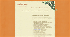 Desktop Screenshot of andreahaas.com